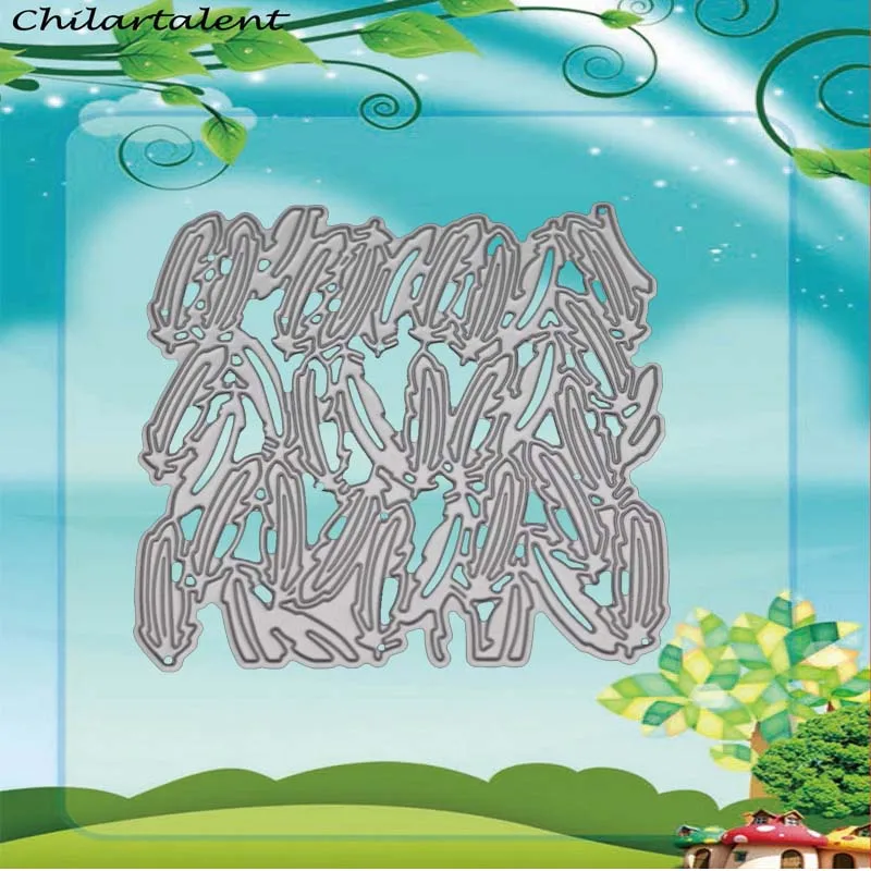 

Dies Scrapbooking leaves frame Metal Cutting Dies Stencils Card Making Frame Background Craft Embossing clear Stamps fustelle
