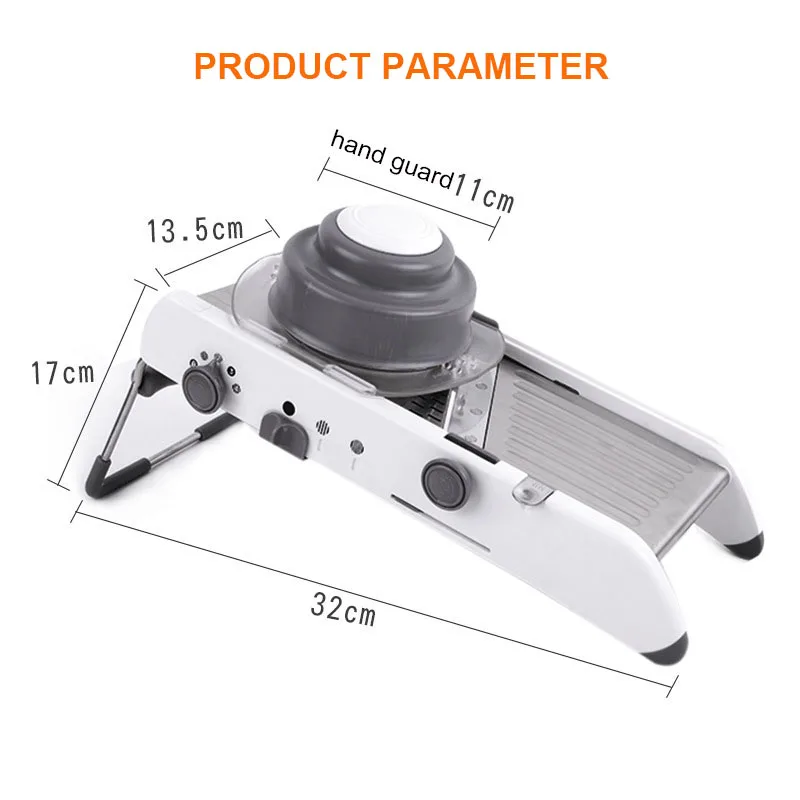 Мандолиновая овощерезка, ручная овощерезка, профессиональная Терка с регулируемой 304 лезвиями из нержавеющей стали, кухонный инструмент для овощей