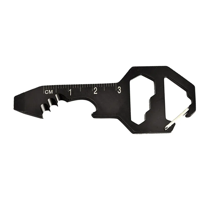 

Multifunction Wrench Keychain Bottle Cutter Screwdriver Ruler EDC Tool Key Shape Bottle Opener Key Beer Stainless Opener A1