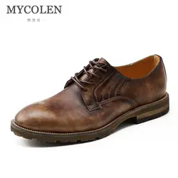 MYCOLEN Для мужчин Туфли без каблуков чёрный; коричневый кожа туфли на официальное событие Роскошные Дизайнерские для человека Туфли под