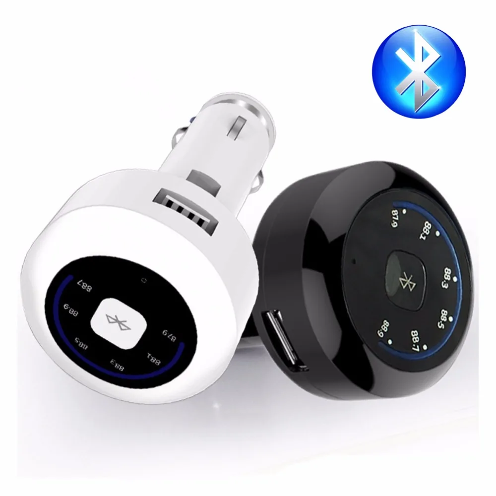

Wireless Bluetooth Car Kit Hands free Jack Bluetooth Audio Receiver Adapter AUX with Mic FM for car