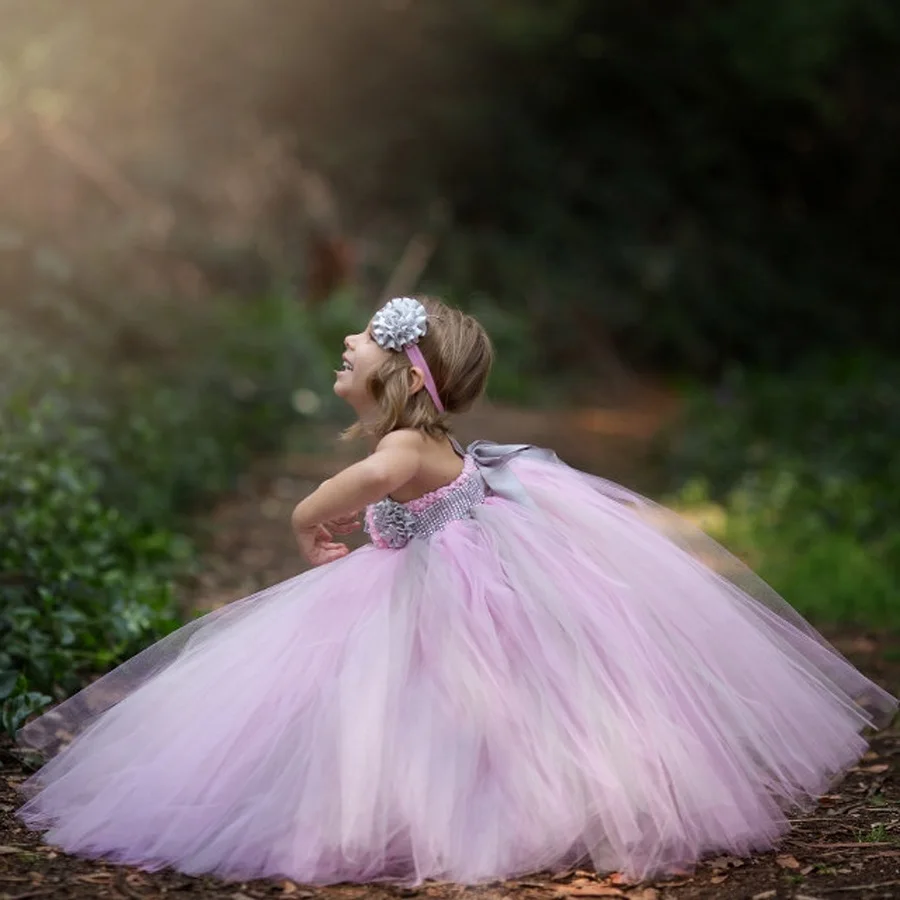 Fashion Flower Girls Tutu Dress Princess Children Baby Tulle Party Dresses Boutique Kids Girls Pageant Wedding Ball Gown Dress (5)
