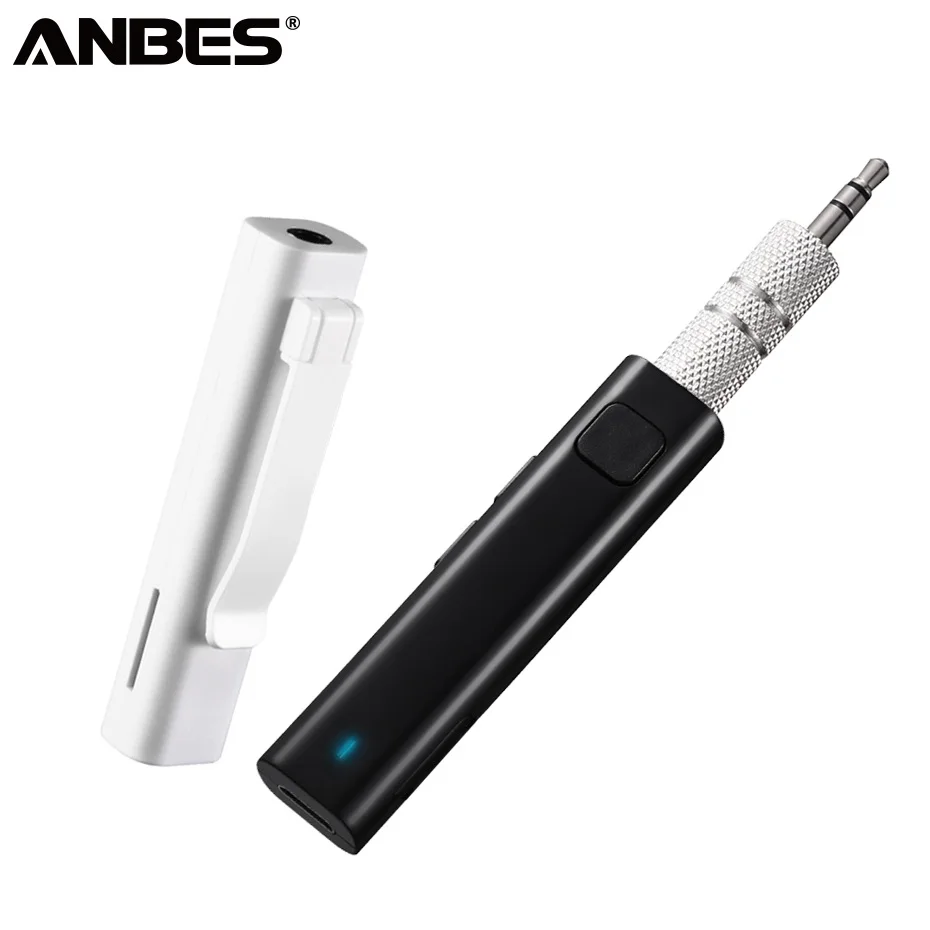 ANBES Универсальный 3 5 мм jack Bluetooth вспомогательный аудиоресивер адаптер Hands free Car Kit