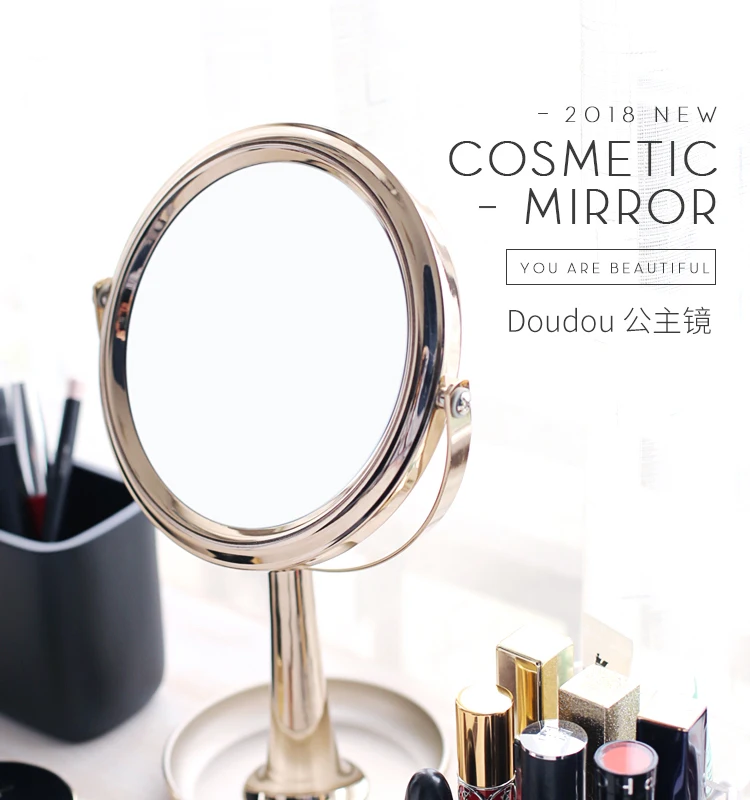 3X увеличительное зеркало для макияжа настольная лампа для туалетной комнаты Настольный косметическое зеркало Make Up Tool