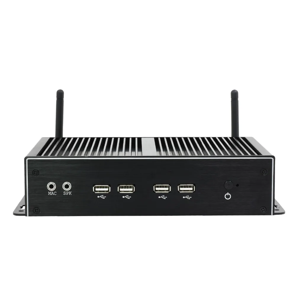 Двойной гигабитный Ethernet LAN мини-компьютер без вентилятора Core i5 4200U мини-ПК Celeron 2955U 6* COM поддержка AES-NI PFSense Windows OS wifi