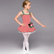 Акция хлопок новая детская Полосатая юбка танцевальные балетные костюмы европейский и американский дизайн Одежда для выступлений