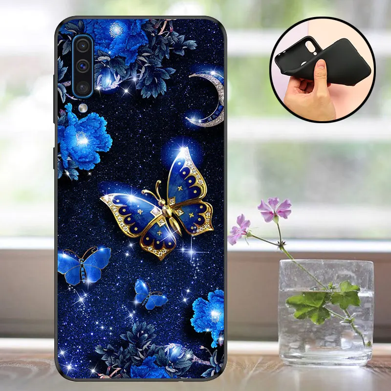 FANATU For Coque Samsung A50 Case Cover Silicon Soft Galaxy A50 A505F Phone Bumper For Funda Samsung Galaxy A50 A505F Cover Case