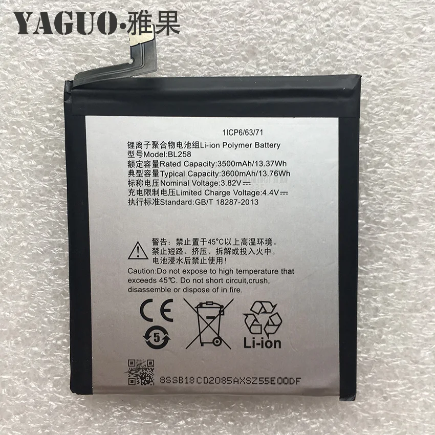 Для Lenovo 3500Mah BL258 оригинальный литий ионный аккумулятор Замена для X3c50 X3c70 X3 умный