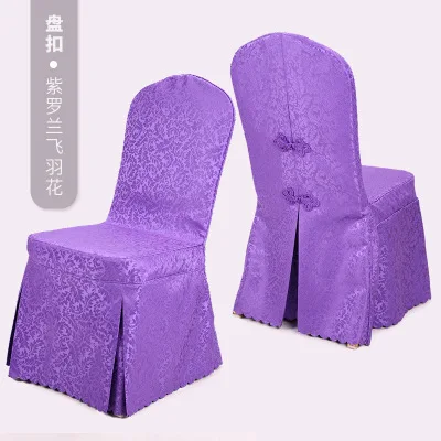 Подгонянные свадебные чехлы на стулья 10 шт./лот вечерние свадебное оформление отеля чехлы на стулья для обеденного стула чехол на стул для дома - Цвет: Фиолетовый