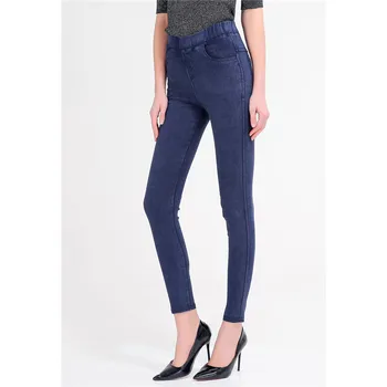 

2019 Spring Mom Plus Size Casual Women Jeans Pencil Pants Slim Stretch Cotton Denim Trousers for woman M-6XL Slim Skinny Jeans