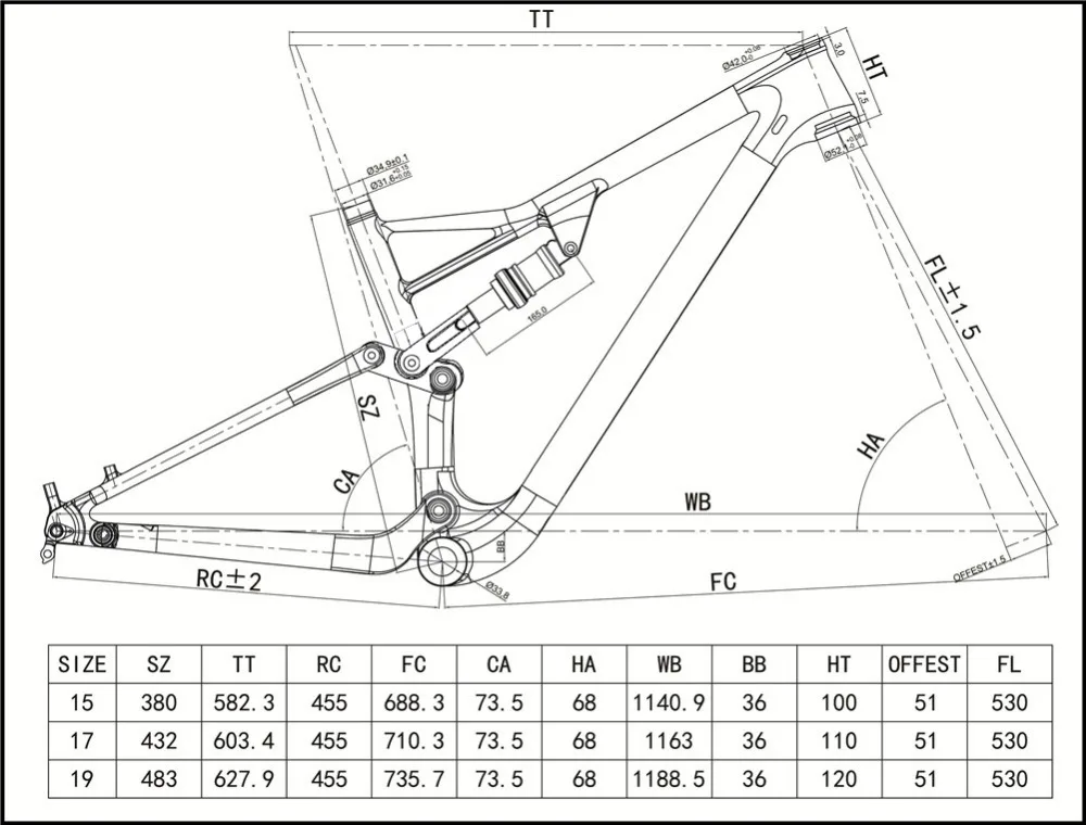 Excellent Spcycle 29er Full Suspension Carbon Frame, Carbon MTB Frame 29er Mountain Bike Carbon Frame 142*12mm Thru Axle 165*38mm Travel 0