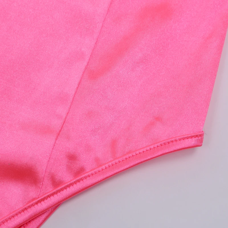 InstaHot эластичные боди с глубоким квадратным вырезом Сексуальные женские пляжные костюмы 3 цвета