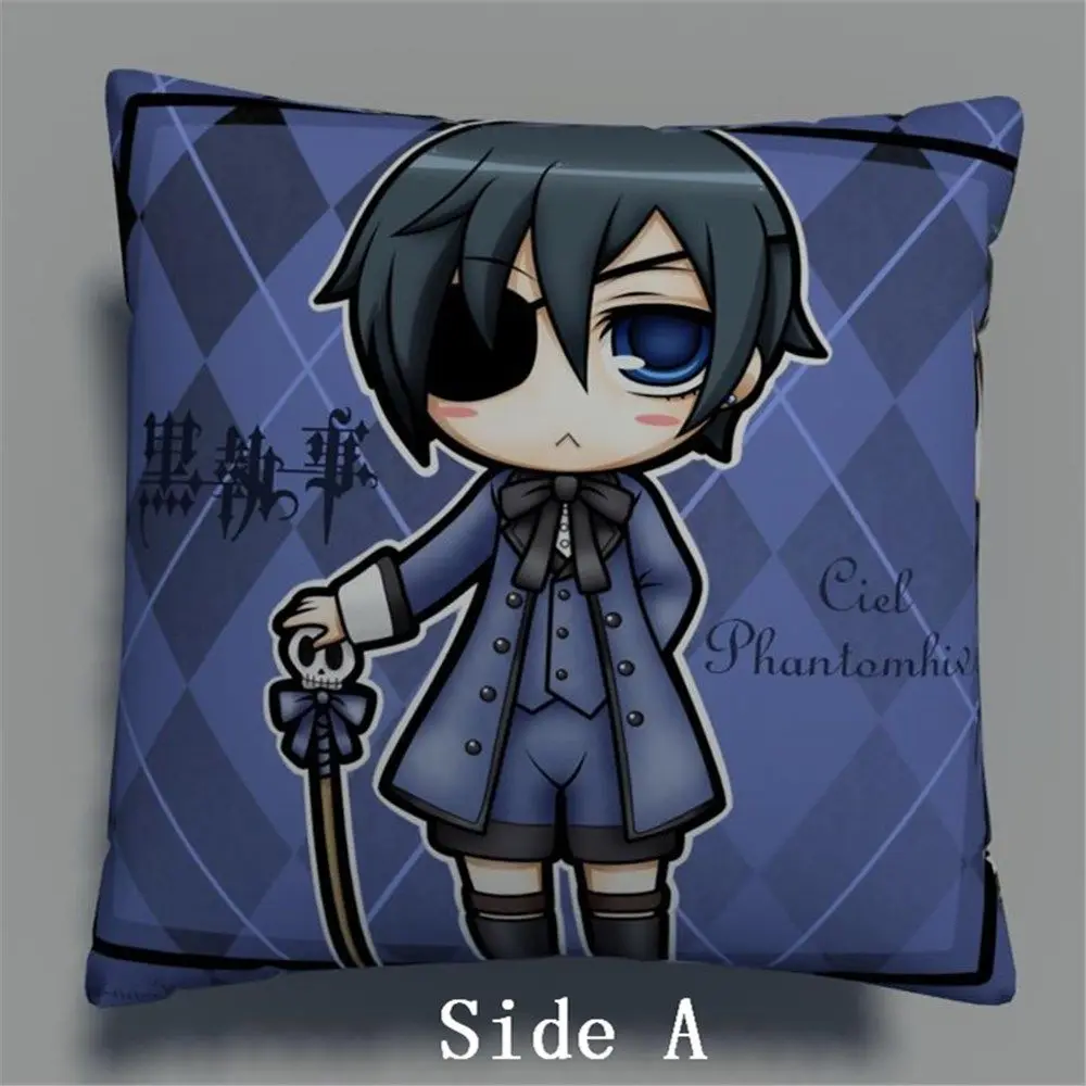 Suef Anime manga Black Butler Ciel Anime two sided Pillow Cushion Case Cover 351