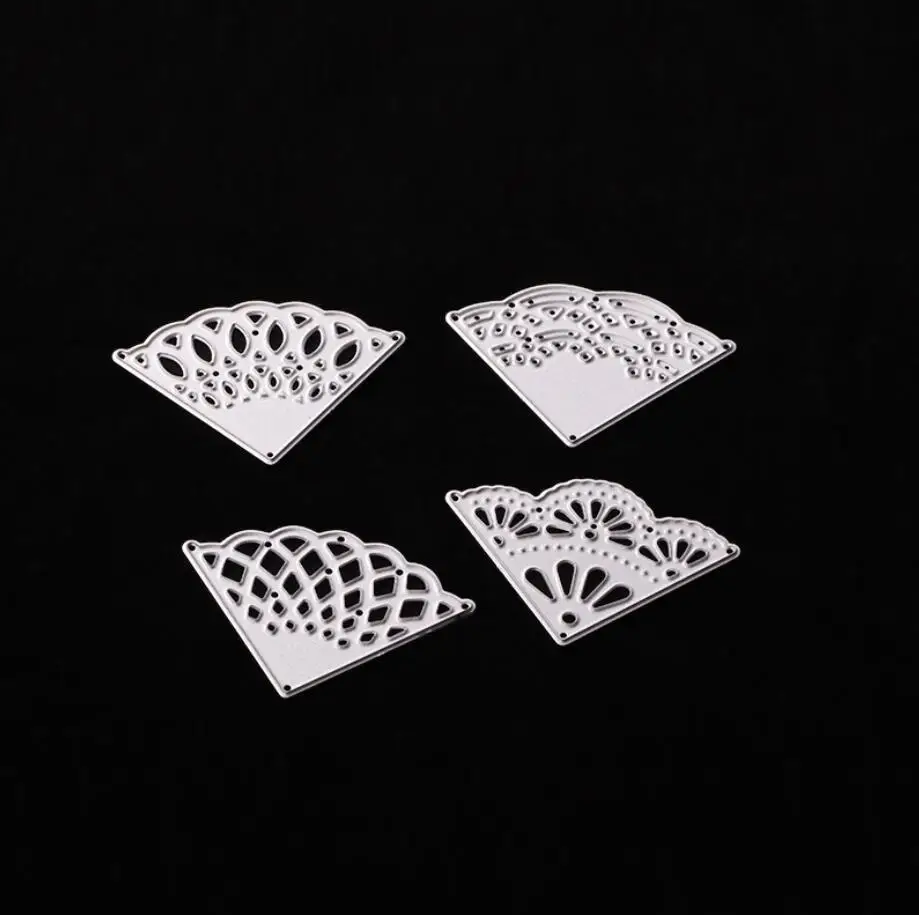 

Metal Cutting Dies Lace Corner Paper Cutting Dies Stencil Metal Template DIY Cards Paper Crafts Embossing Folders Diary