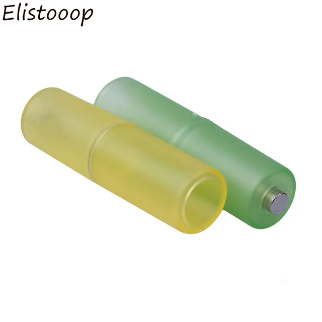 Elistooop 10 adet AAA AA boy hücre pil kutusu dönüştürücü adaptörü piller tutucu plastik kasa Switcher AAA AA pil