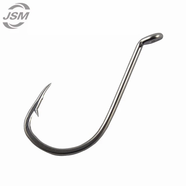 JSM 50pcs 92554 Stainless Steel Fishing Hooks Octopus Beak Bait