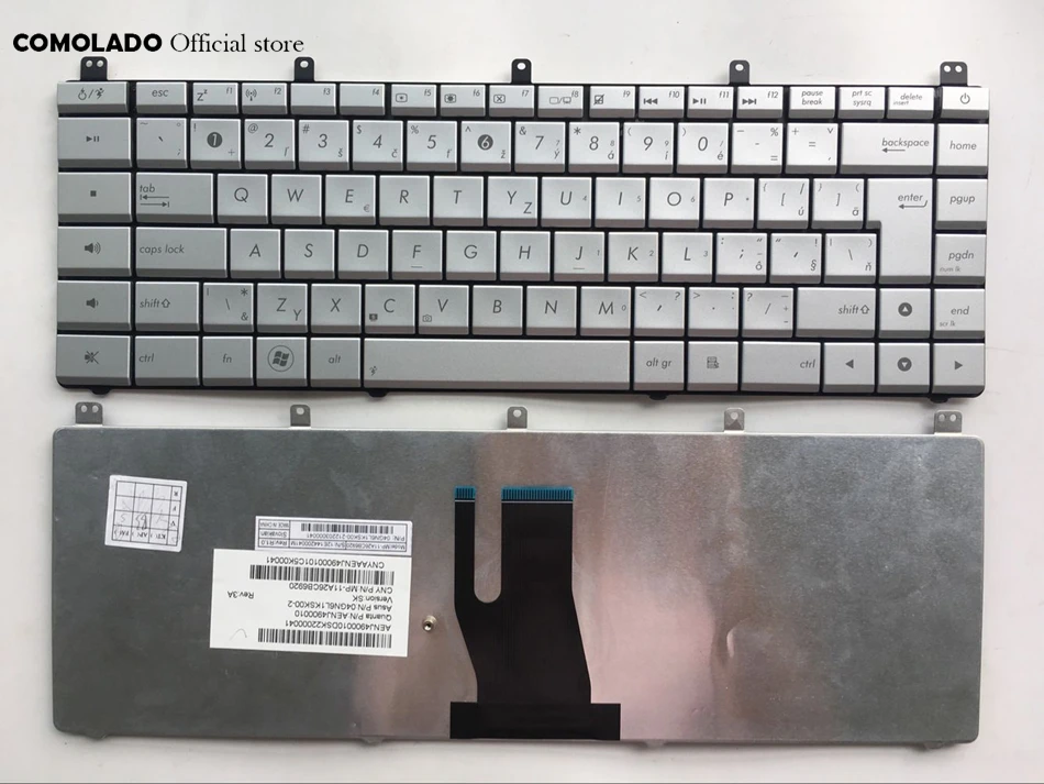 CZ Czech keyboard For ASUS N45 N45S N45SJ N45Vm N45SF N45SL silver keyboard CZ Layout