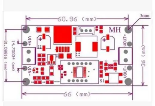 Понижающий модуль постоянного тока LM2596 DC-DC 4,0~ 40 В до 1,25-37 в Регулируемый регулятор напряжения с светодиодный вольтметр DC-DC 2А печатная плата