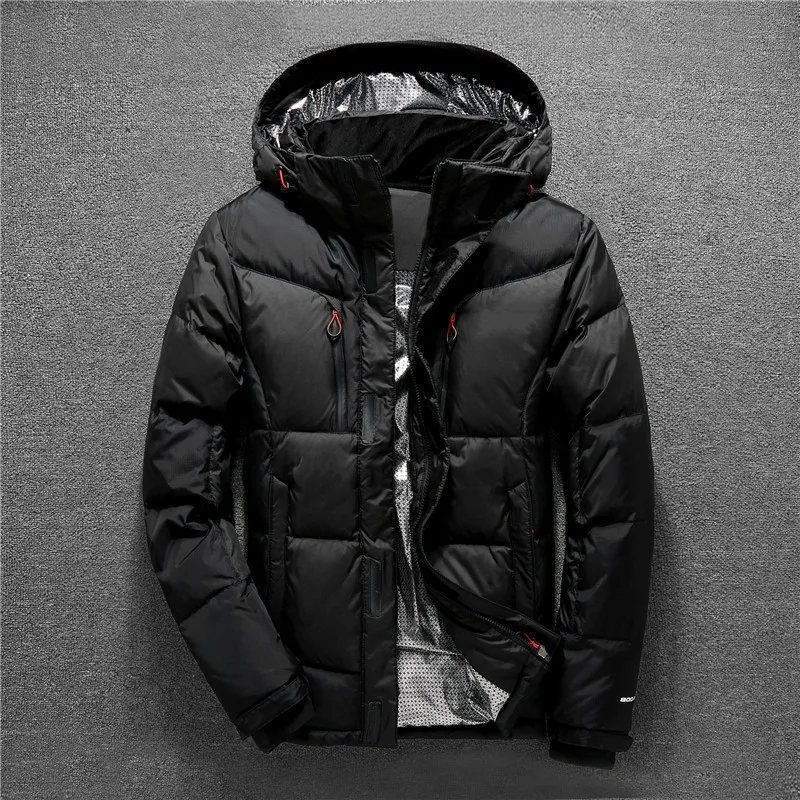 Mens Duck Down Jacket 2018 Thick Warm Winter Waterproof Windproof