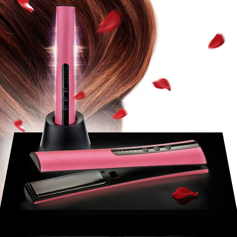 Электрический используют быстрый выпрямитель волос Flat Iron с держателем красота и