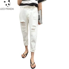 Весна Осень Женщины новое отверстие Высокая Молния Fly ботильоны Longth брюки джинсы женские свободные удобные повседневные шаровары джинсы ZX941