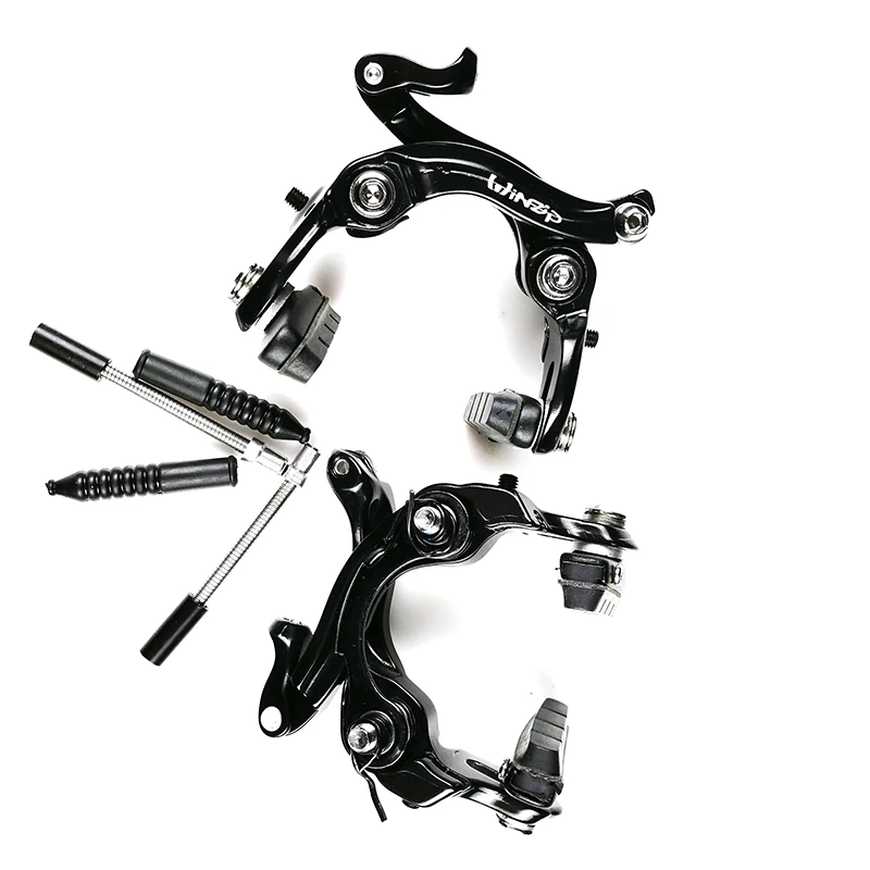 

Road Bicycle Brake Racing Road Bike Dual Pivot V Brake Double Lock Aluminum Side Pull Cali Per Front And Rear With Brake Pads