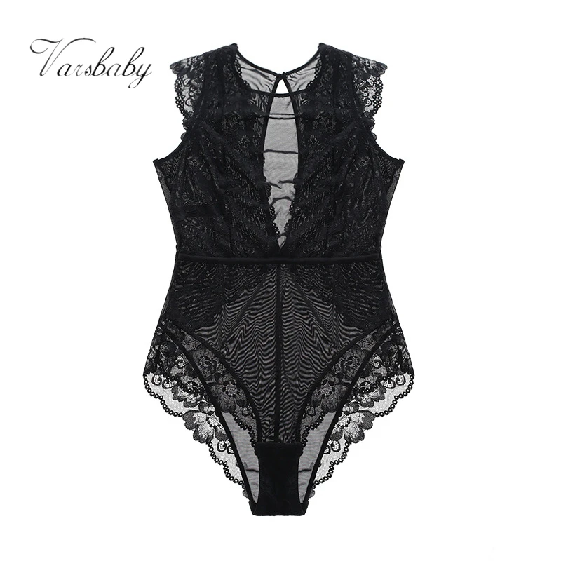 

Varsbaby Soft Lace mesh gauze translucent sexy lingerie sexy nightgown