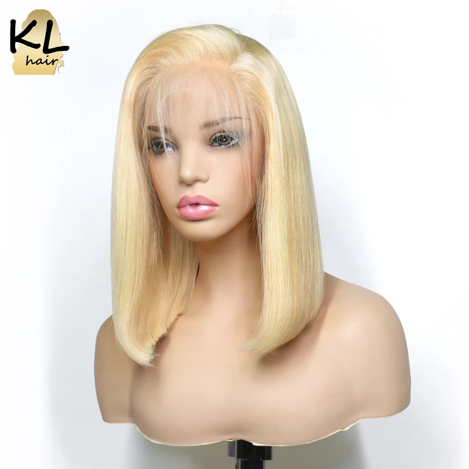 Прямые светлые кружевные передние человеческие парики для женщин бразильские волосы remy парики 13*4 цветные 613 кружевные передние парики с детскими волосами KL
