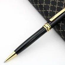 Новая металлическая ручка Jinhao черная и Золотая шариковая ручка