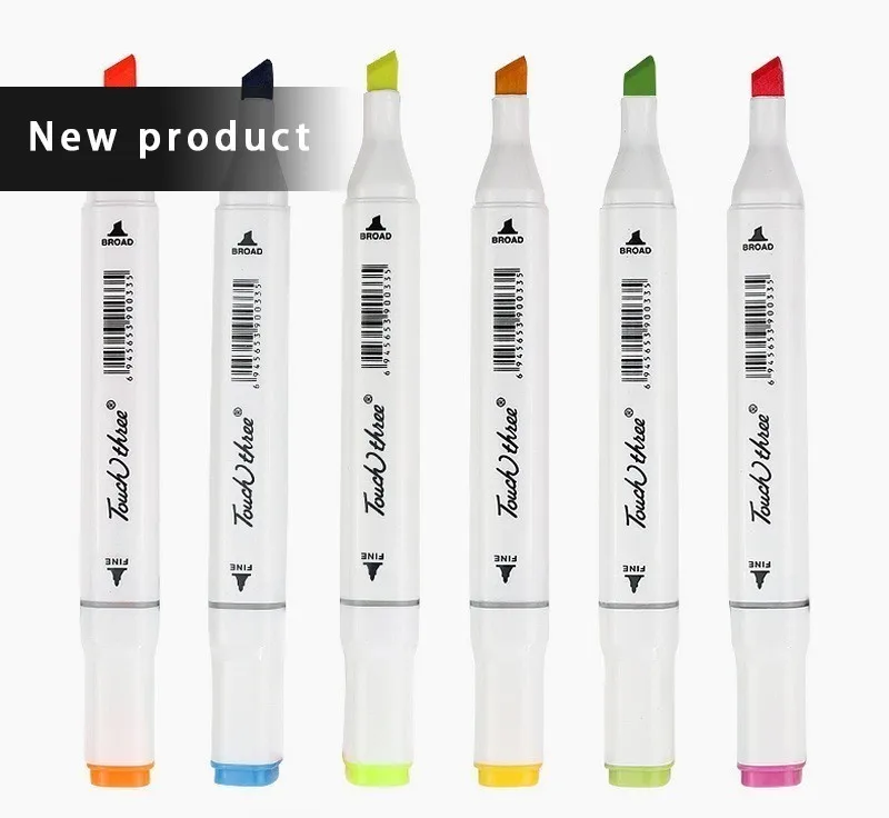 

Hot Sale 32/48/72 Colors Multicolor Oily Marker Pen Double-headed Nib Student school Horticultural Landscape Design