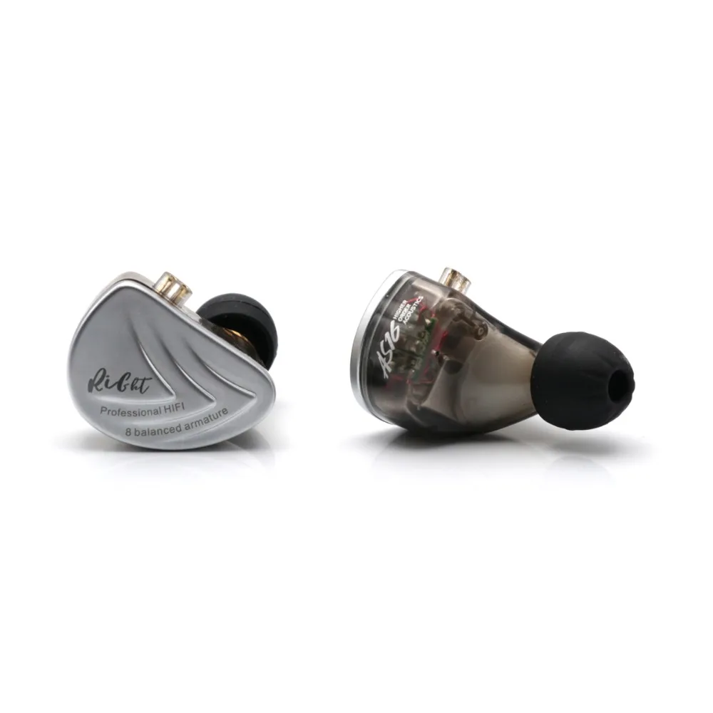 Плотным верхним ворсом KZ AS16 8BA 8 излучателю с уравновешенным якорем IEM Hi Fi стерео