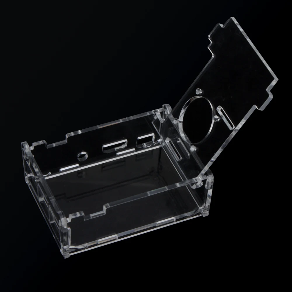

Clear Case Cover Transparent Shell Box for Raspberry Pi 2 Model B+ Support Fan Installation