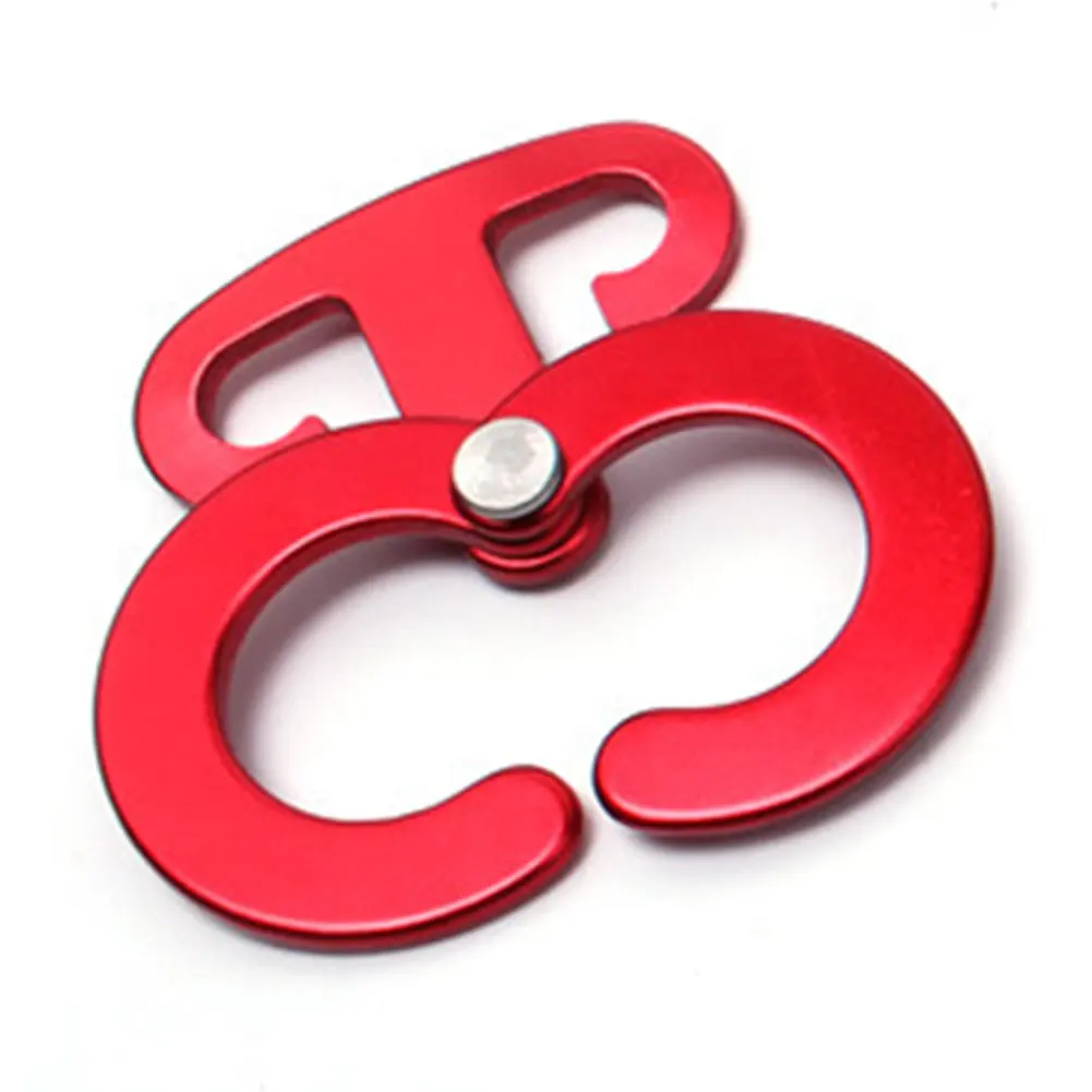 

1pcs Quick Knot Tent Wind Rope Buckle 2 hook Antislip Camping Hiking Tightening Hook Wind Rope Buckles