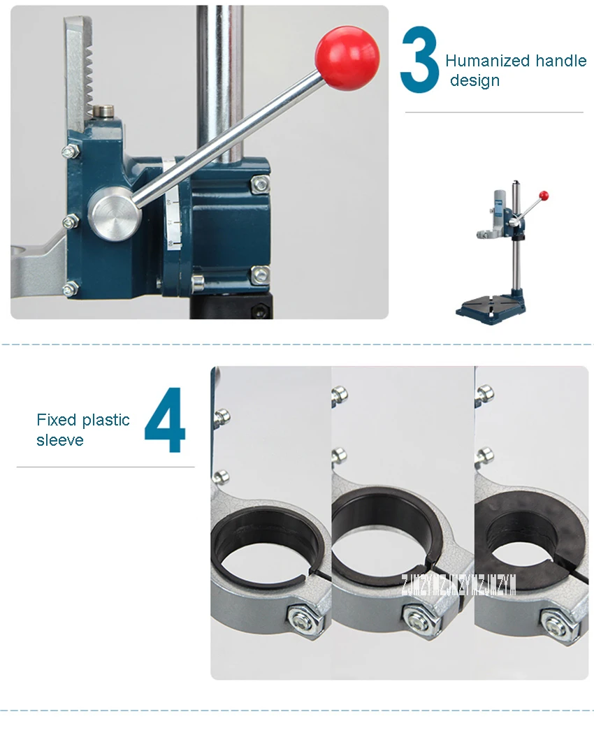 J1Z-KA3-10 электрическая дрель поддержка прецизионного сверла крепежный кронштейн бытовой держатель дрели скамья держатель сверла 38-43 мм 0-90 градусов