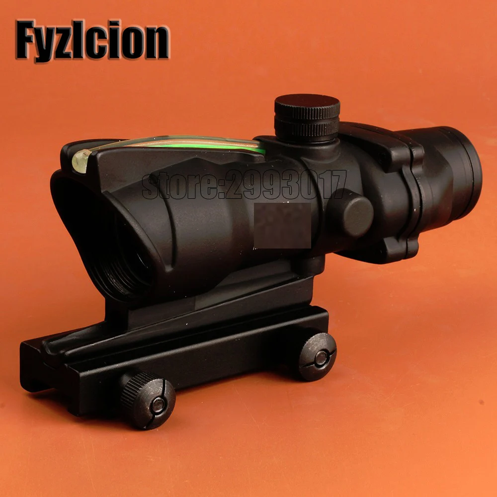 FYZLCION ACOG 1x32 Crosshair Green and Red Point Range With Red Dot Sight Tactical Shooting/Hunting Range