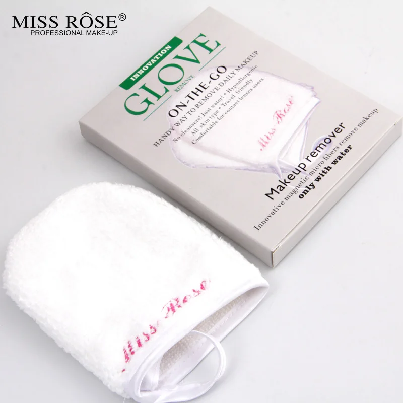 Miss Rose Practical Makeup Remover Gloves Reusable Microsoft Fiber On Remover Cute Glove For