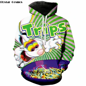 PLstar Cosmos Осенние новые модные женские/мужские толстовки trippy яркие Trix Rabbit psychedelic 3d печать толстовка с капюшоном - Цвет: color as the picture