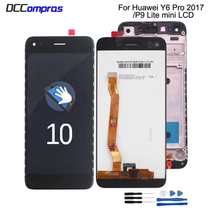 

For Huawei P9 Lite mini LCD Display Touch Screen For Huawei Y6 Pro 2017 LCD With Frame P9 Lite mini LCD SLA L02 L22 L03 Screen