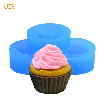 

GYL159/157/158U One Set 3Pcs Cupcake Mold 3D Silicone Flexible Mold Whipped Cream 25mm Deco Kawaii Sweets Mold