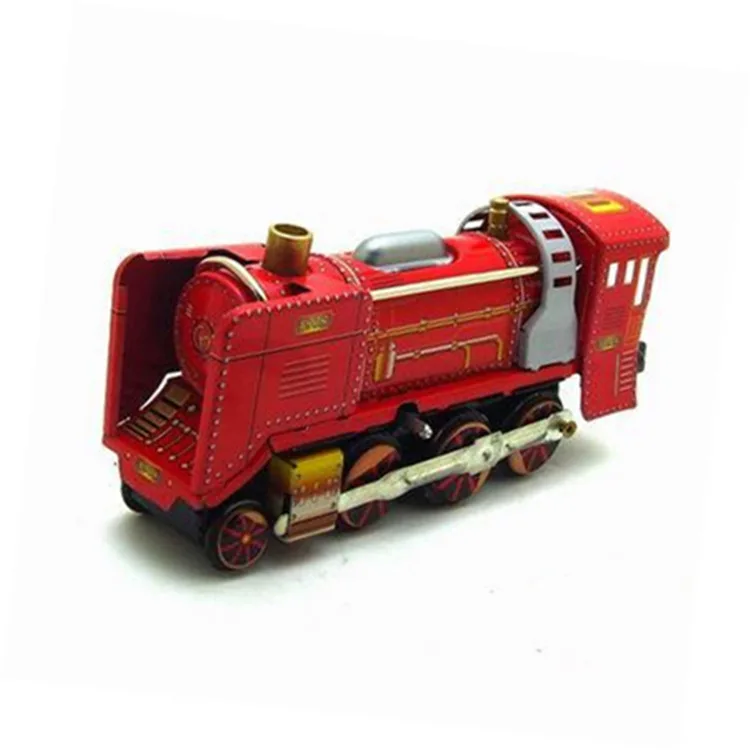[Best] коллекция для взрослых Ретро заводная игрушка металлический оловянный старый поезд локомотив механическая игрушка заводная игрушка