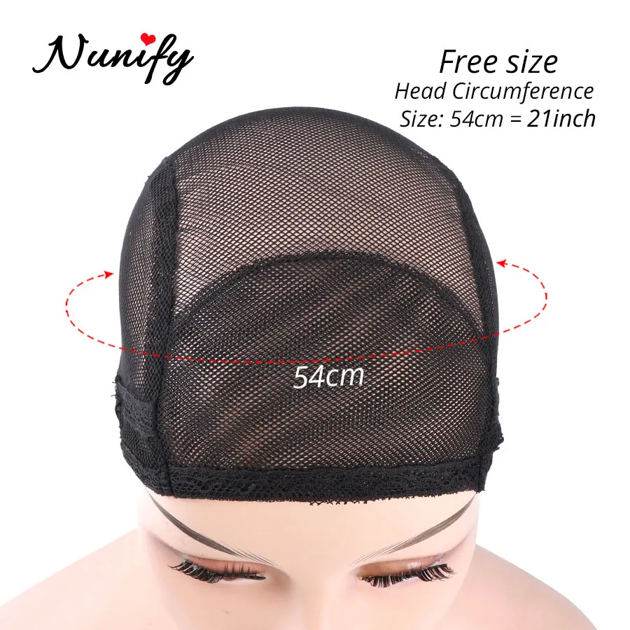 

Nunify 1Pcs Wig Cap For Making Wigs With Adjustable Strap Spandex Net Elastic Dome Cap Mesh Dome Cap For Weaving & Crochet Braid