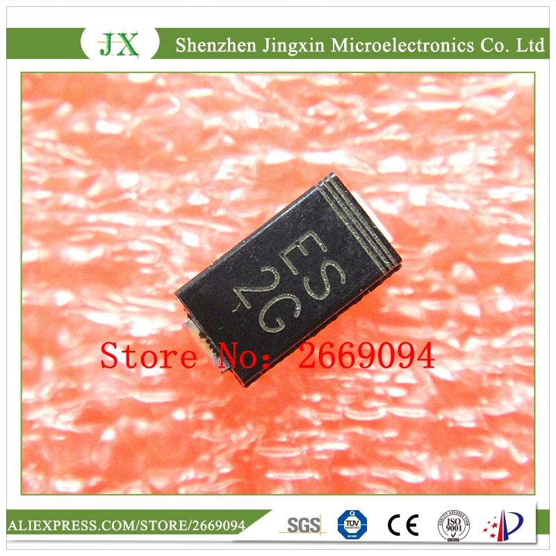 

100 шт./лот диод ES2G SMA выпрямительный диод 2A/400V
