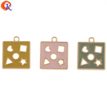 

Cordial Design 50Pcs 20*23MM Jewelry Accessories/Earrings Connectors/Square Shape/DIY Jewelry Making/Hand Made/Earring Findings