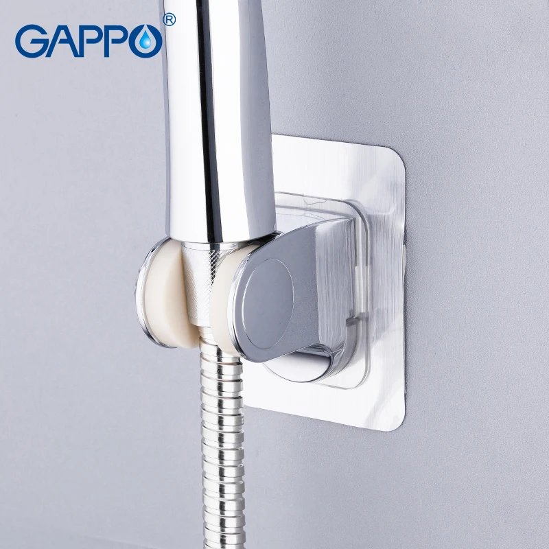 

Adjustable Handheld Chrome Polished Shower Head Holder Wall Mounted Bathroom Shower Holder Bracket