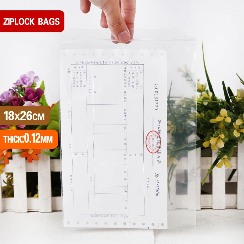 Bolsas De Plástico Transparent Con Cierre De Cremallera, Bolsas De