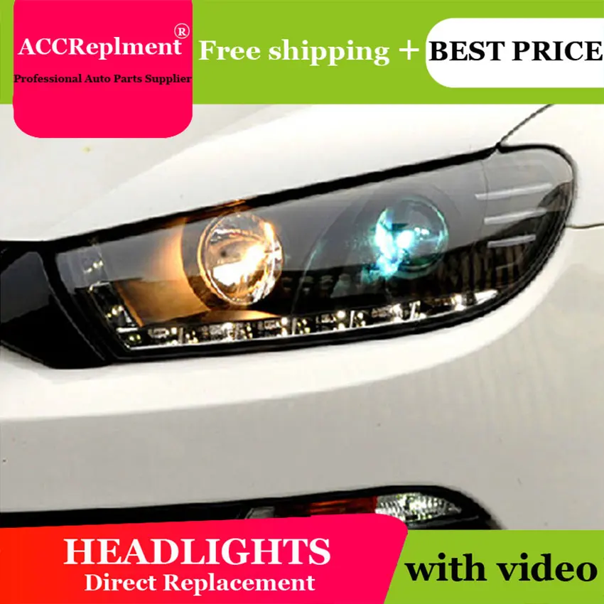 Car Styling for VW Scirocco Headlights Scirocco R LED Headlight DRL