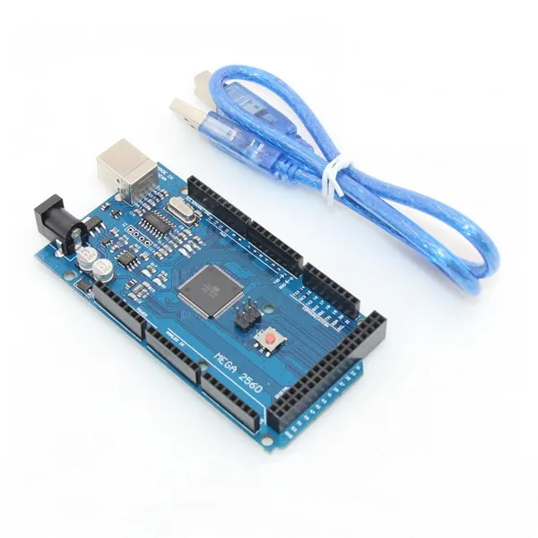  1 pc Mega 2560 R3 + Rampen 14 + USB linie + A4988 modul + PCB Heatbed MK2B + 12864LCD control panel