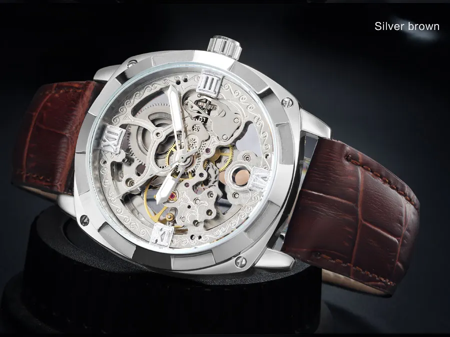 F-A980_01FORSINING Top Brand Luxury Men Mechanical Watches Skeleton Transparent Roman Numerals Dial Leather Strap Auto Wristwatches 2019 (6)
