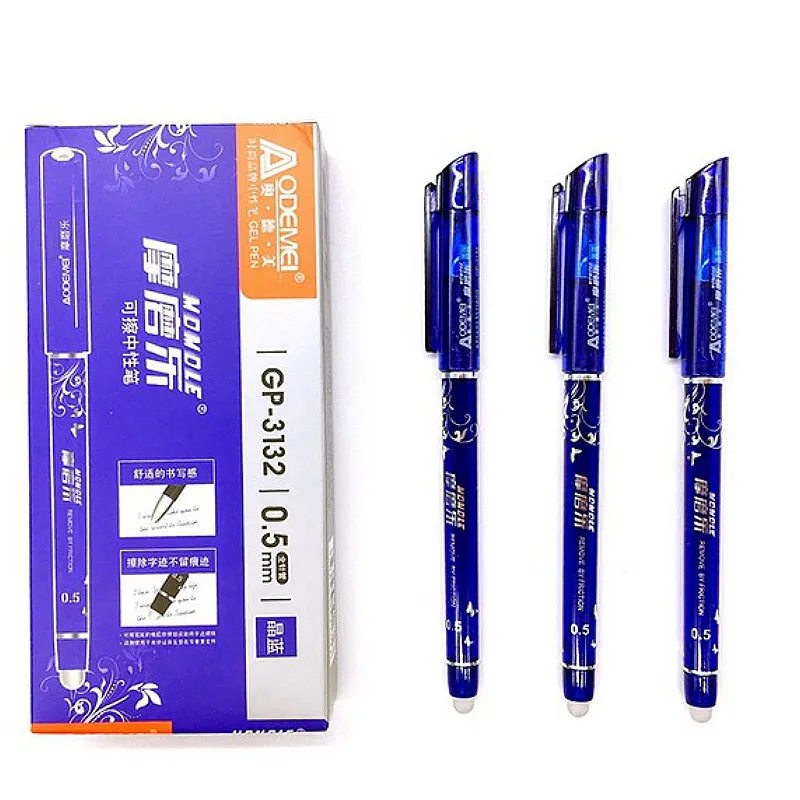 

4 Countries Free Postage 1PC Erasable Gel Pen Writing Gel Pen Creative Brushes Stationery Student Pen Blue Erasable Pen
