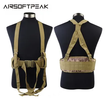 

Military Tactical Belt Suspenders Hunting Shooting Wargame Molle Durable Adjustable Men Clothing Accessories Outdoor Sport Vest